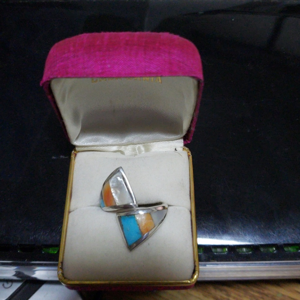 Turquoise ring - Zuni inspired design